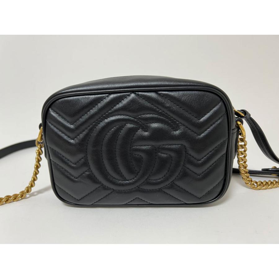 美品✨グッチ ウエストバッグ 斜め掛け GGマーモント ベロア レザー 黒 GUCCI グッチ GGマーモント ボディバッグ レザー ブラック ユニ