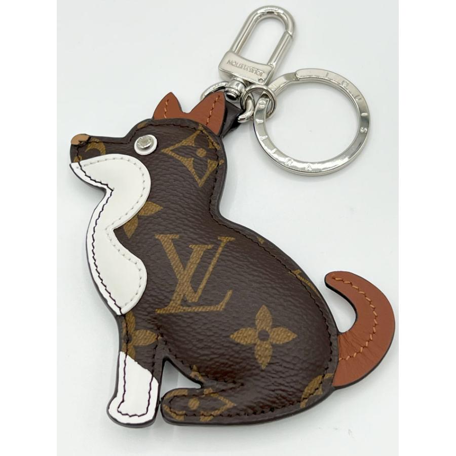 美品】LOUIS 怠っ VUITTON ポルトクレ 柴犬 キーホルダー 美品】LOUIS 怠っ VUITTON ポルトクレ 柴犬 キーホルダー
