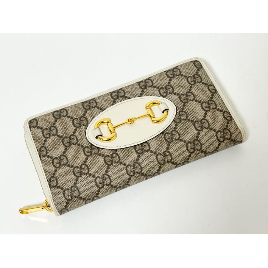 GUCCI（グッチ） 送料無料 ファスナー財布 ホースビット GGスプリーム
