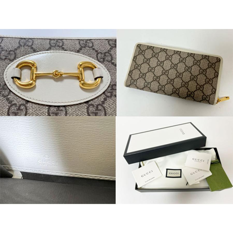 GUCCI（グッチ） 送料無料 ファスナー財布 ホースビット GGスプリーム