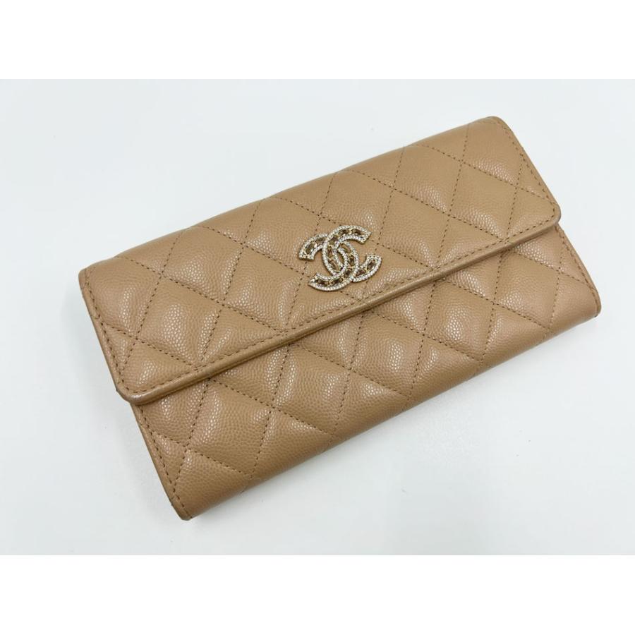 キャビアスキン CHANEL シャネル ロングフラップウォレット 長財布 2