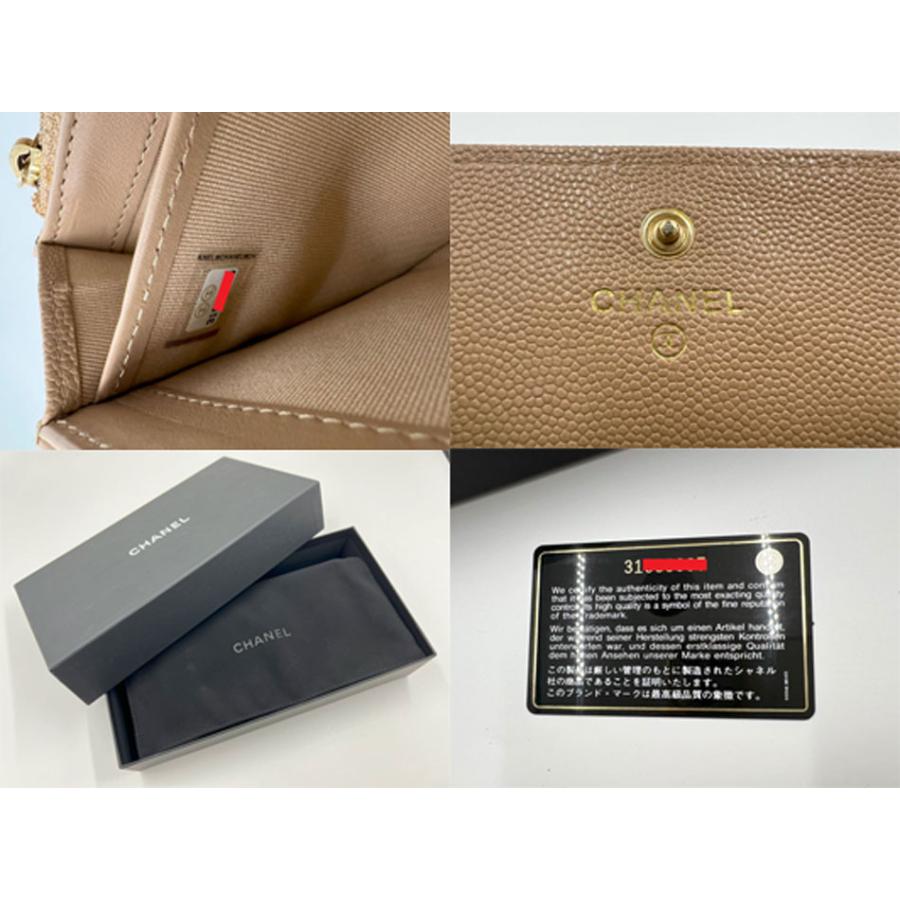 キャビアスキン CHANEL シャネル ロングフラップウォレット 長財布 2