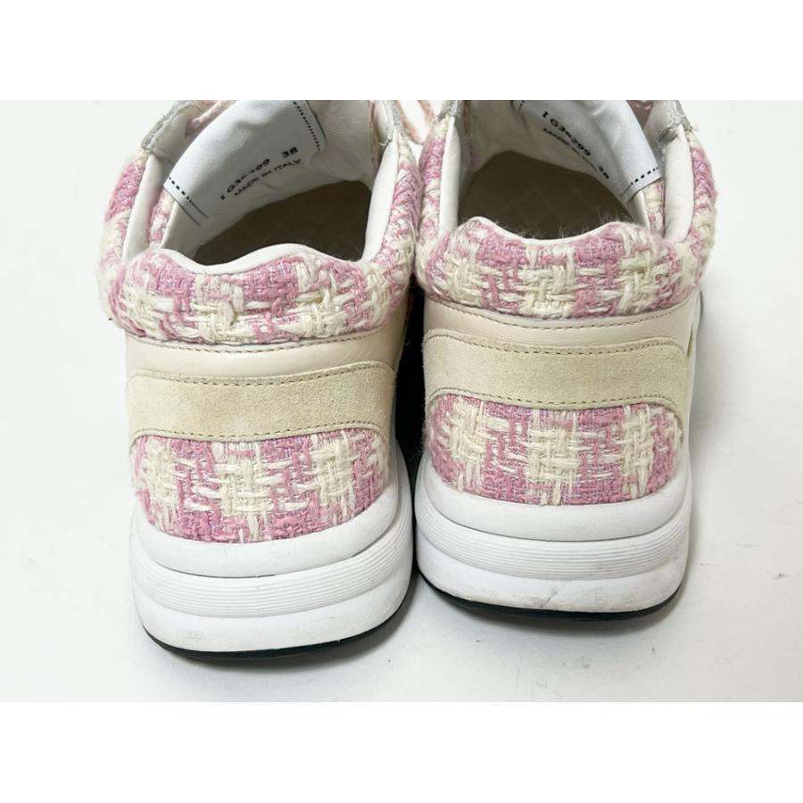 正規品 シャネル スポーツライン スニーカー ピンク 新品同様 未使用 気分は乙女心溢れるピンク】CHANEL☆スニーカー☆ハイカット (CHANEL