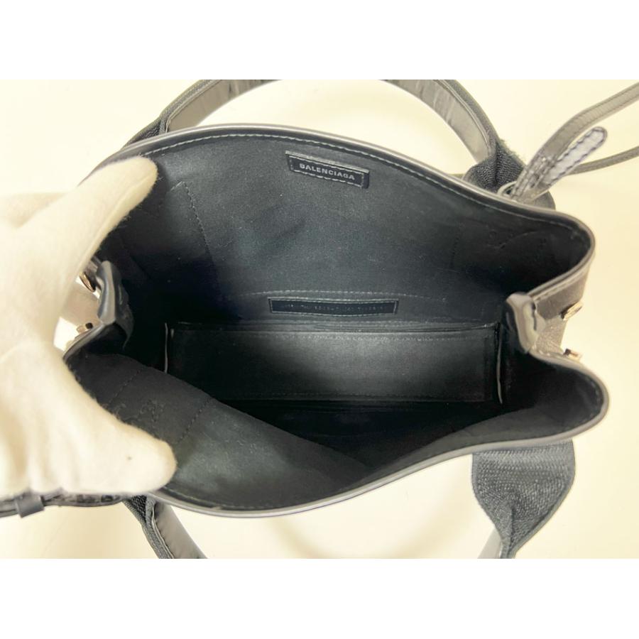NAVY（BALENCIAGA） BALENCIAGA バレンシアガ ネイビーカバスXS