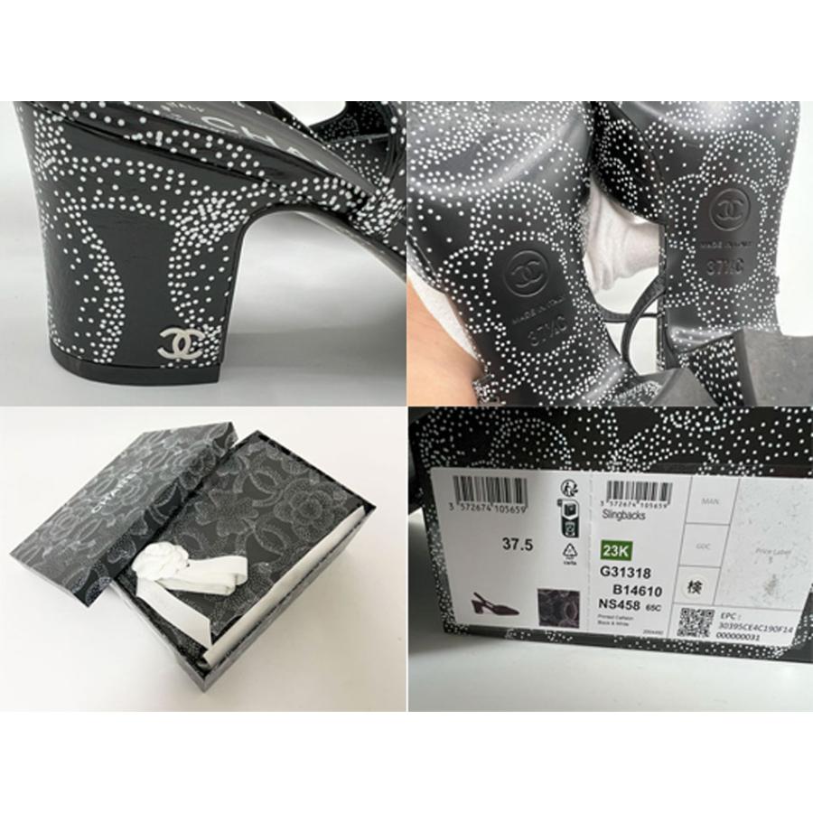 美品】CHANEL 濃いグレー ハイヒール パンプス36c