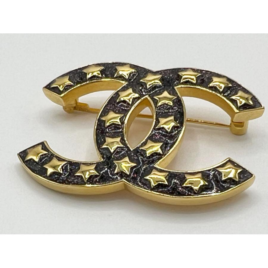 CHANEL（シャネル） 送料無料 ブローチ ピン CCマーク スター ラメ