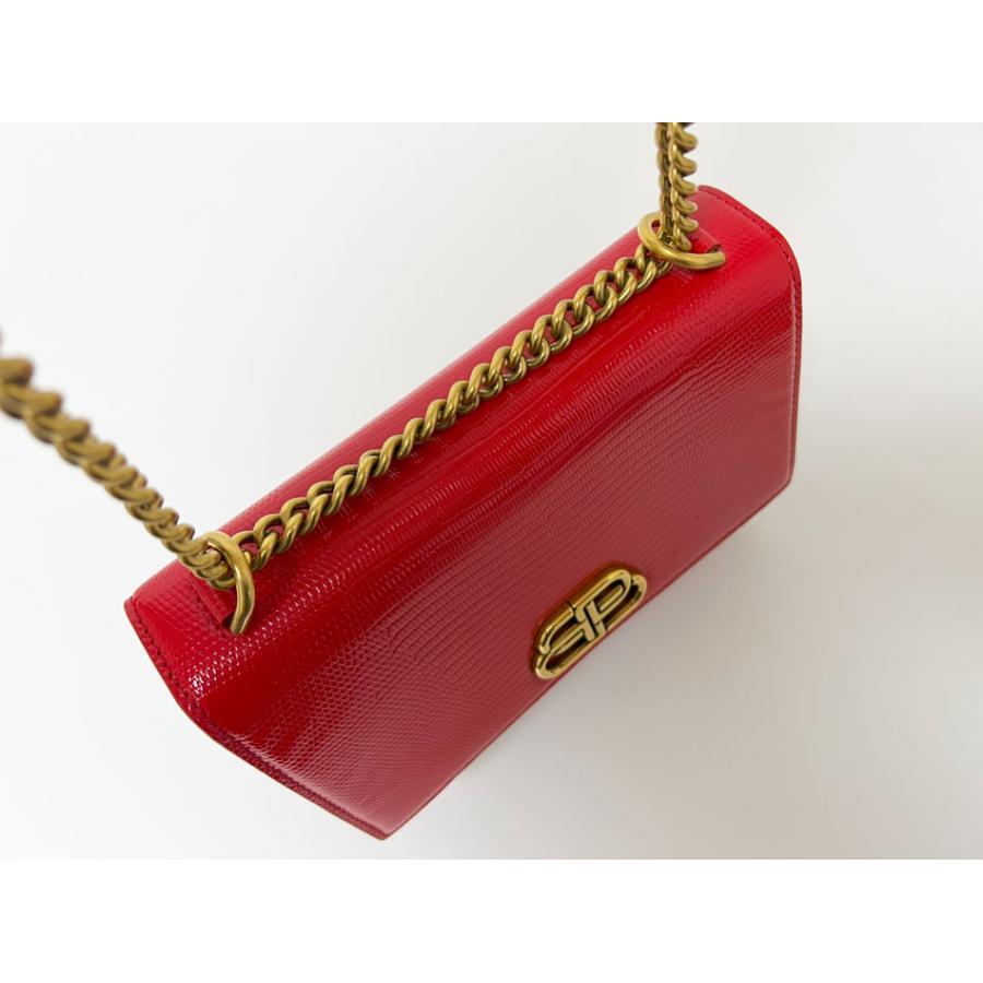 BALENCIAGA バレンシアガ チェーンショルダーバッグ Sharp S クロスボディバッグ パテントレザー レッド 580641 美品 楽天市場】BALENCIAGA バレンシアガ チェーンショルダーバッグ Sharp S