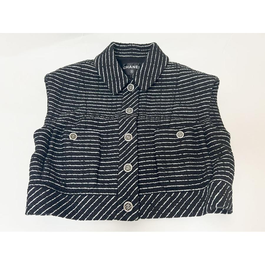 CHANEL（シャネル） レディース ジレ ベスト トップス ボーダー
