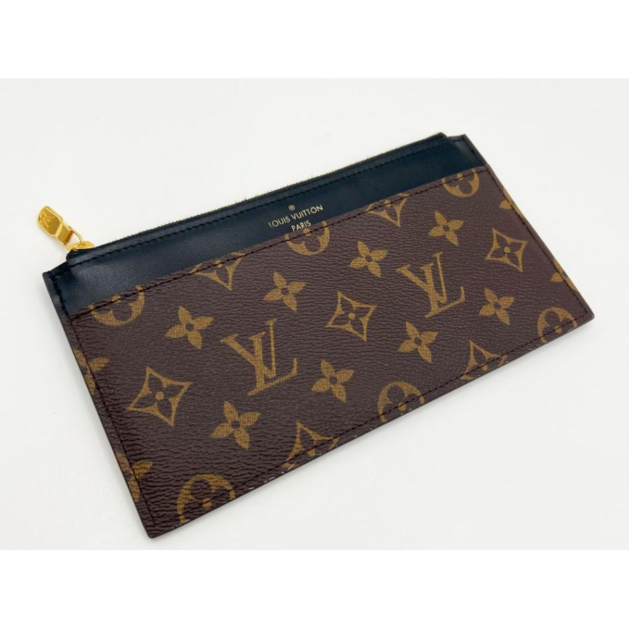 ルイヴィトン LOUIS VUITTON モノグラム スリム パース ポーチ 長財布 コインケース カードケース レザー ブラック M80348 美品｜yamamoto7887｜06