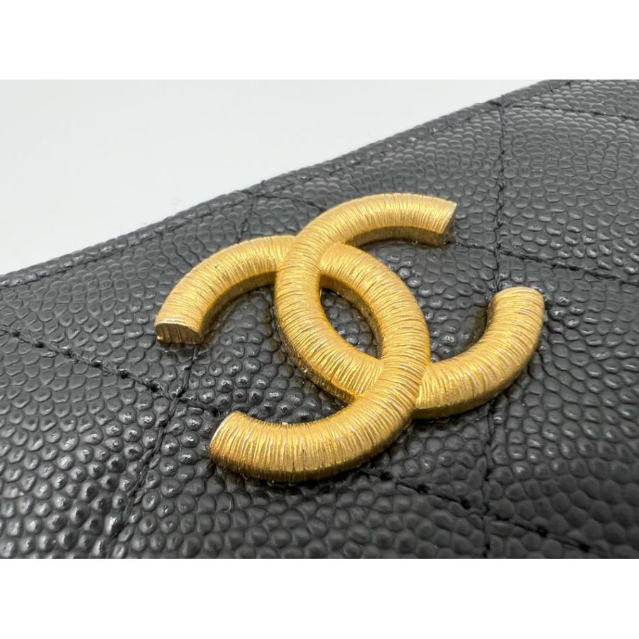 CHANEL（シャネル） グレインドカーフスキン L字ジップ コインパース