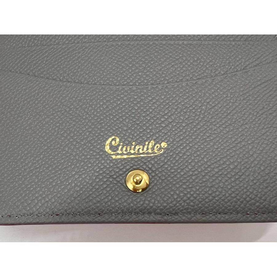 Civinile チビナイル クロコダイル 2つ折り財布 ファスナー小銭入れ