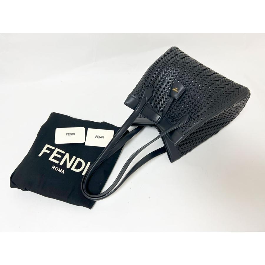 FENDI ハンドバッグ Fendi Origami ミディアム ブラック AB FENDI フェンディ ORIGAMI MEDIUM オリガミ ミディアム