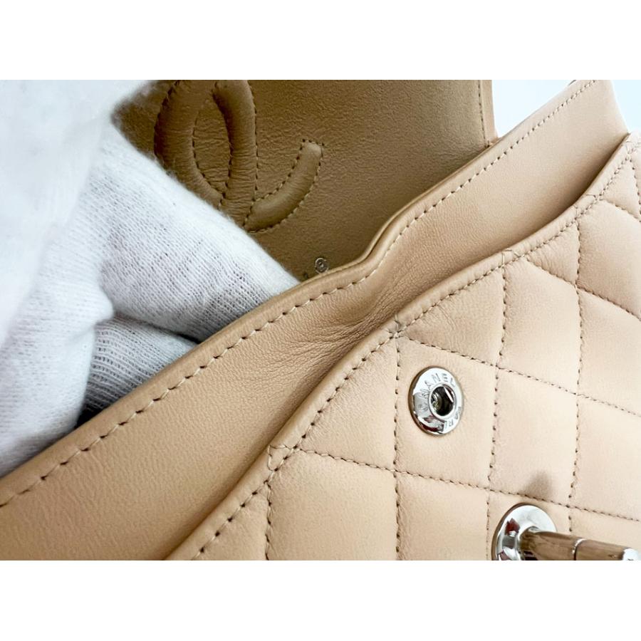 CHANEL シャネル マトラッセ ショルダーバッグ ヴィンテージ ベージュ CHANEL（シャネル） マトラッセ 結び チェーンショルダーバッグ