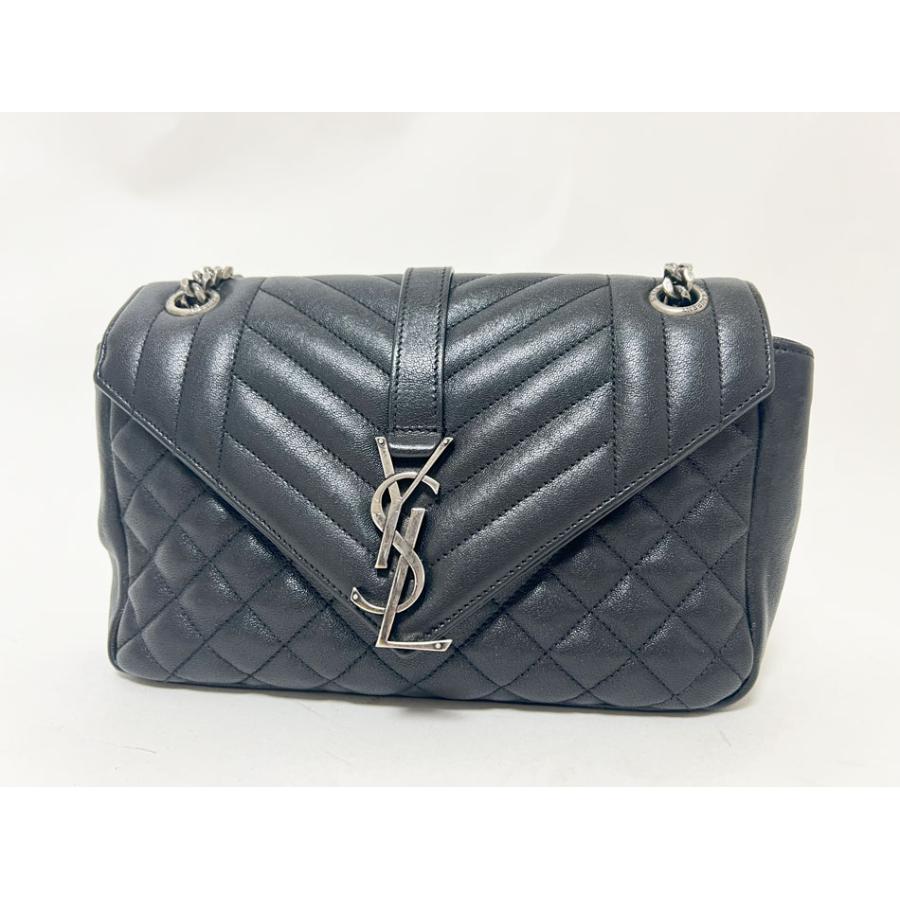 サンローラン スモール サッチェル チェーン ショルダーバッグ 428125 レザー レディース SAINT LAURENT 【1-0252737】 SAINT LAURENT PARIS サンローラン パリ スモール サッチェル チェーン