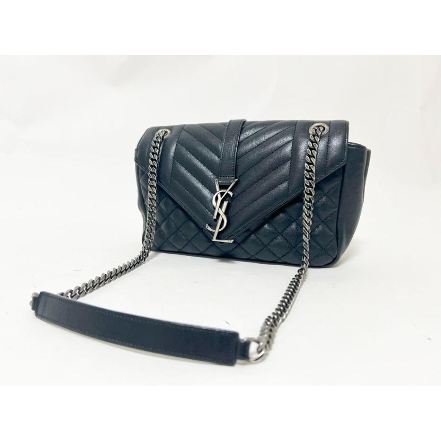 SAINT LAURENT PARIS(サンローランパリ) ロゴ ショルダーバッグ ショルダーバッグ 肩掛け 斜め掛け サコッシュ レザー ブラック黒 シルバー金具 581697 レディース 40802179175【中古】【アラモード】 楽天市場】サンローラン（ショルダーバッグ・メッセンジャーバッグ