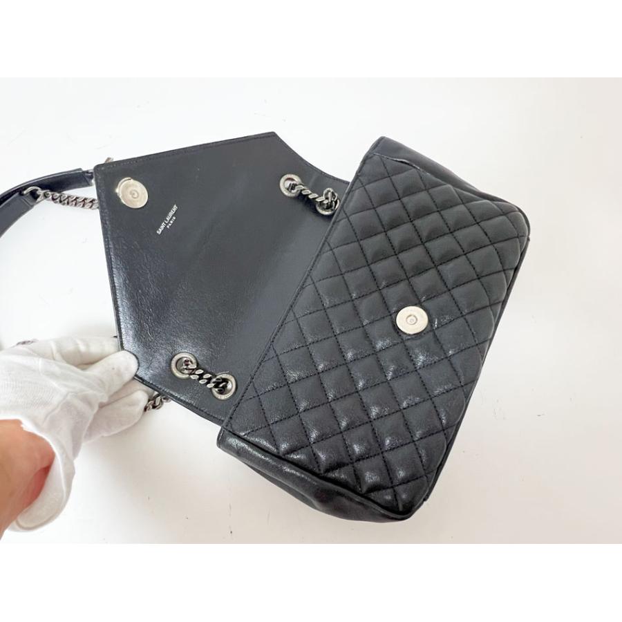 サンローラン スモール サッチェル チェーン ショルダーバッグ 428125 レザー レディース SAINT LAURENT 【1-0252737】 SAINT LAURENT PARIS サンローラン パリ スモール サッチェル チェーン