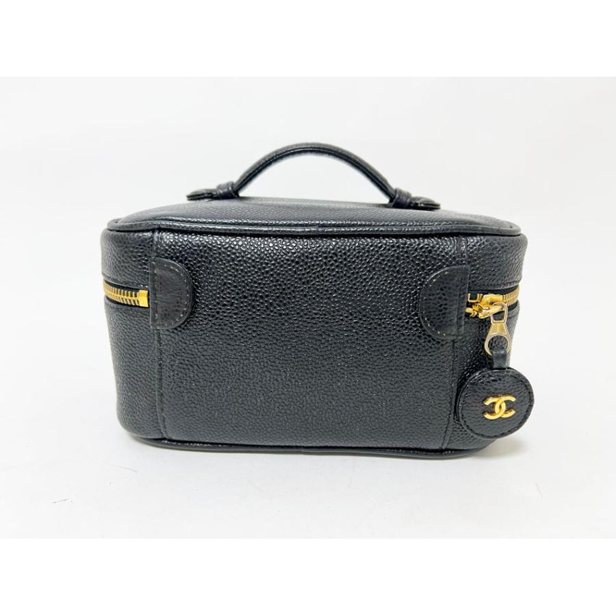 キャビアスキン CHANEL シャネル バニティバッグ 化粧バッグ