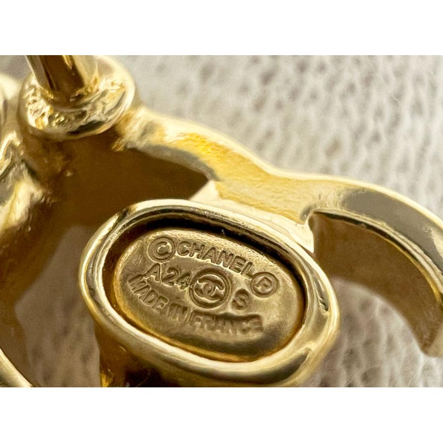 CHANEL（シャネル） ピアス ココマーク クリアボール ゴールド A24S 美