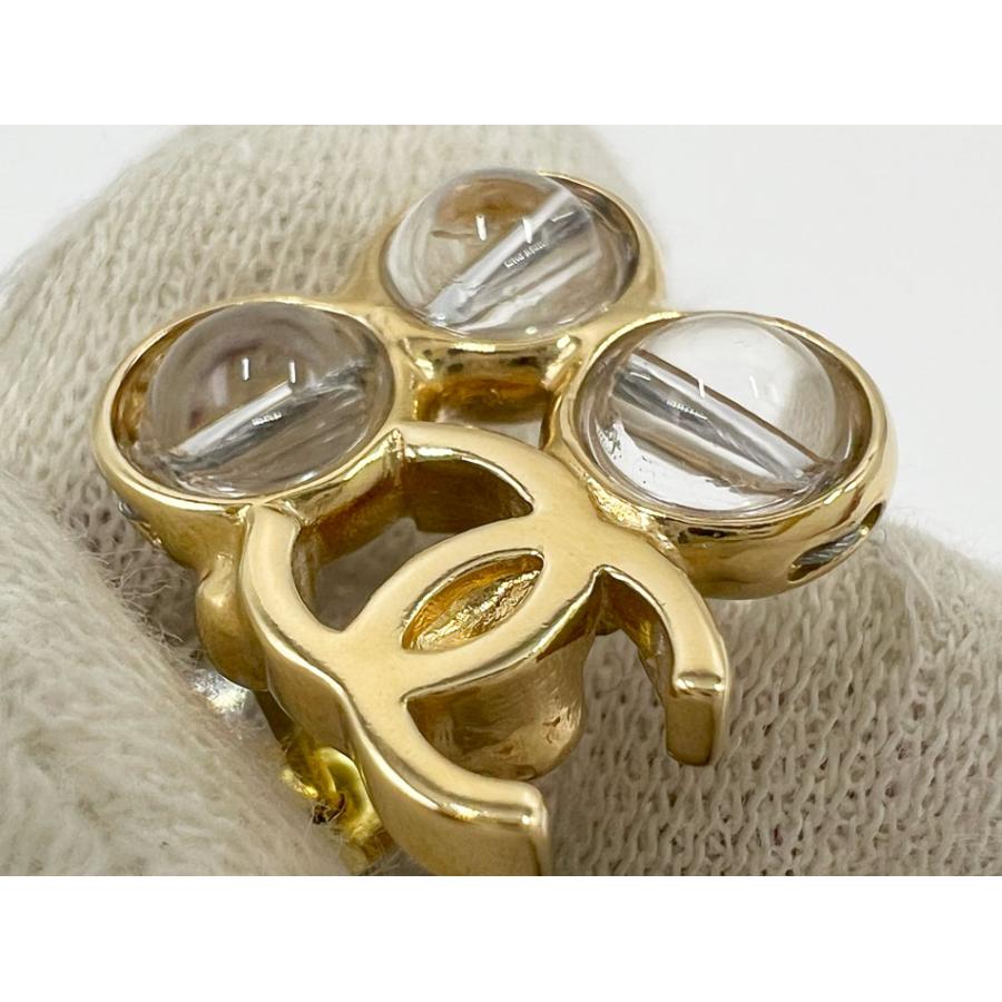 CHANEL（シャネル） ピアス ココマーク クリアボール ゴールド A24S 美