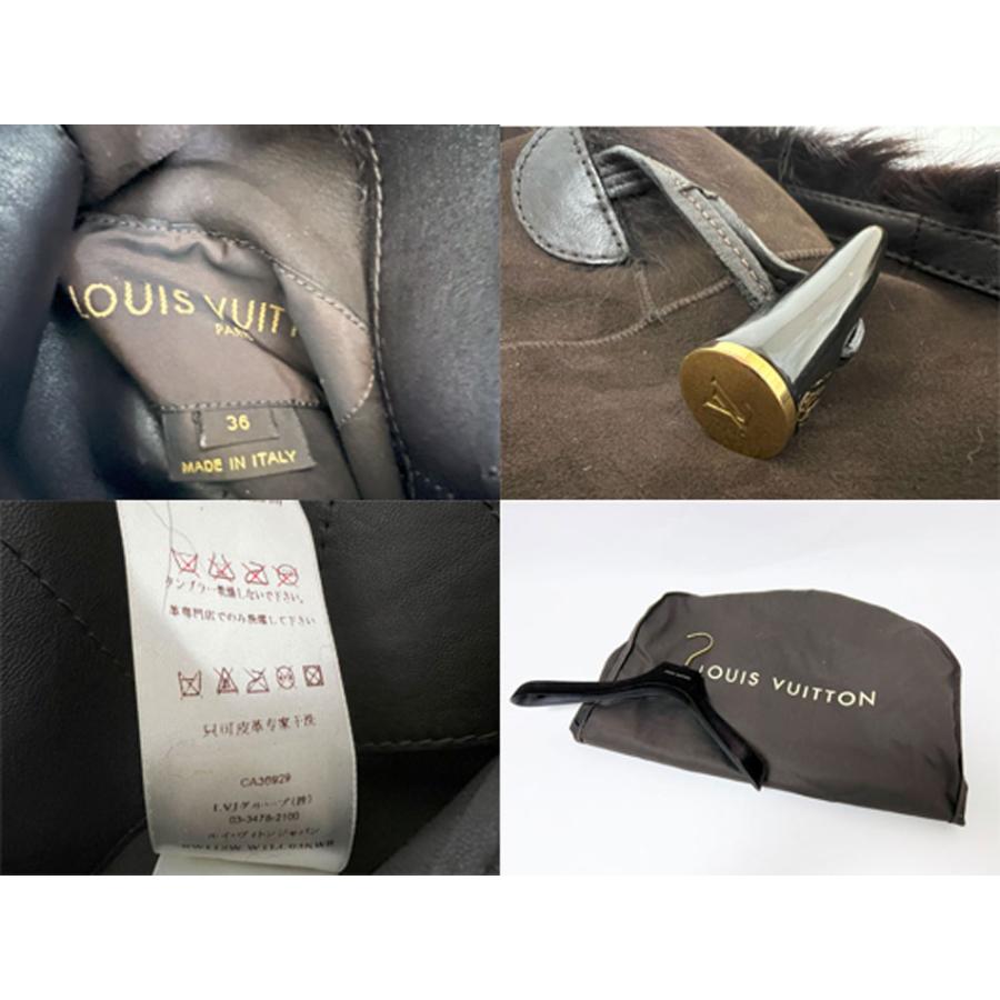 ルイヴィトン LOUIS VUITTON WTLC03KWB ロングベスト LOUIS VUITTON（ルイ・ヴィトン） レディース リバーシブル ムートン