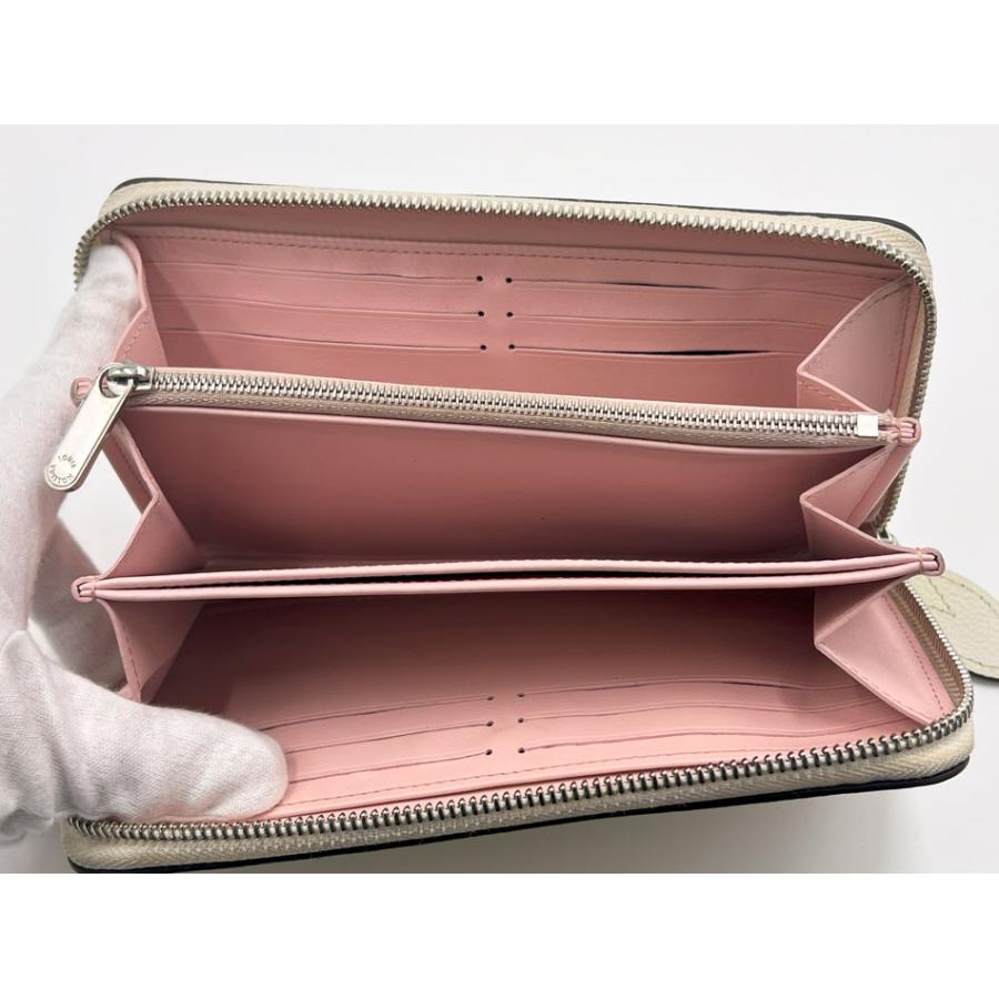 ルイヴィトン LOUIS VUITTON ジッピー ウォレット M80490 モノグラムマヒナ グラデーション ラウンドファスナー 長財布 モノグラムマヒナレザー ピンク×ホワイト 美品 ジッピー・ウォレット LOUIS VUITTON ルイヴィトン マヒナ ジッピー