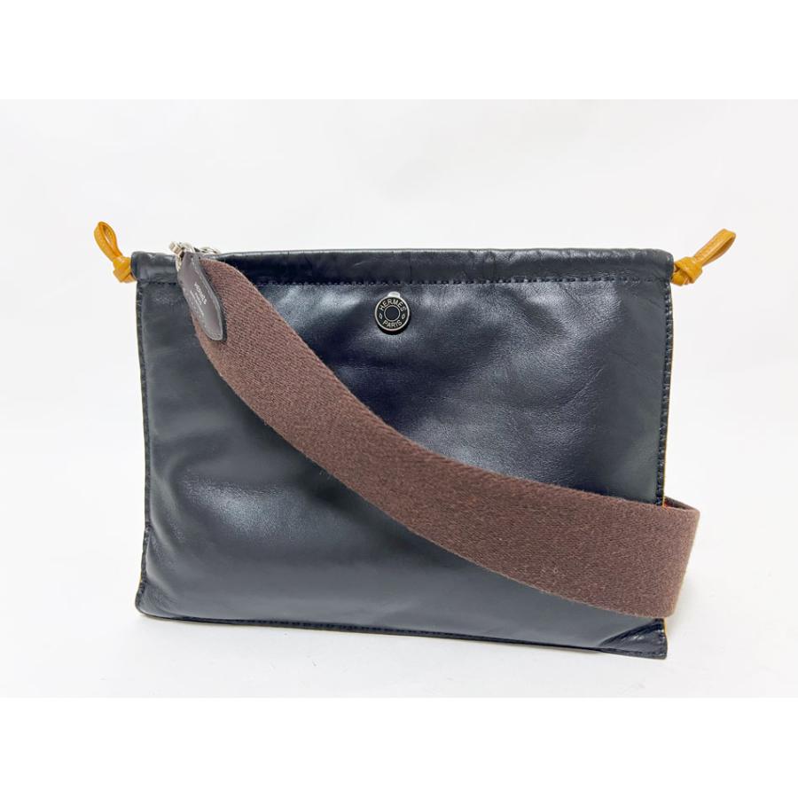 HERMES（エルメス） ピロ クルードセル 巾着 ポーチ ショルダーバッグ 