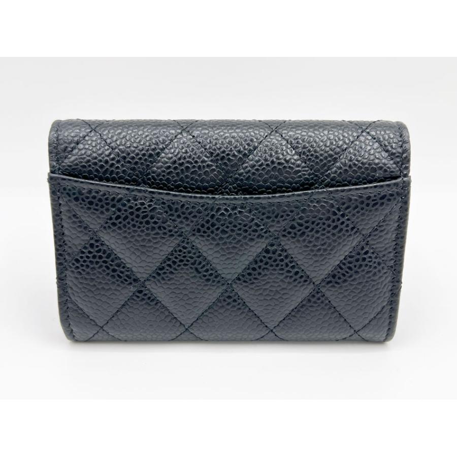 シャネル　マトラッセ　ケース　クラシック　ブラック　キャビアスキン CHANEL（シャネル） キャビアスキン マトラッセ クラシックフラップ