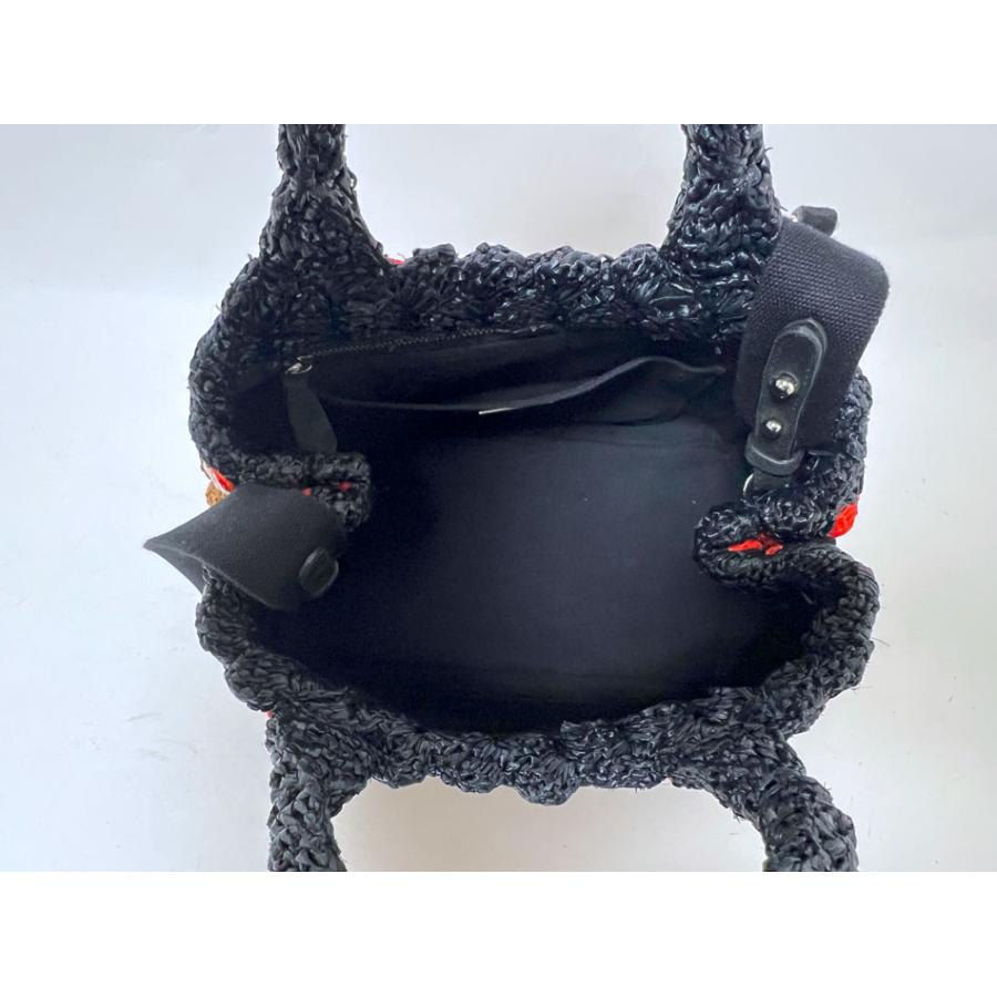 PRADA（プラダ） カナパ トートバッグ ショルダーバッグ RAFIA CROCHET