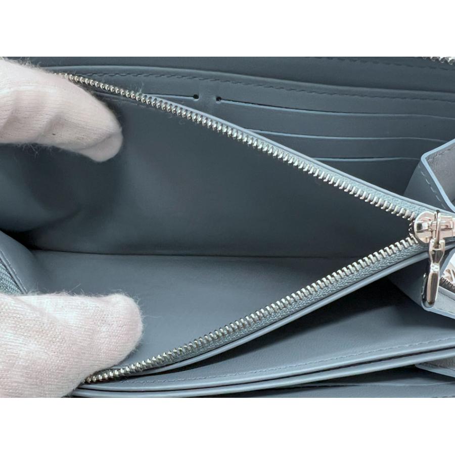 2022ss 新品⭐️ルイヴィトン ジッピーウォレット エンボス ラムレザー 水色 ジッピー・ウォレット LOUIS VUITTON ルイヴィトン モノグラム