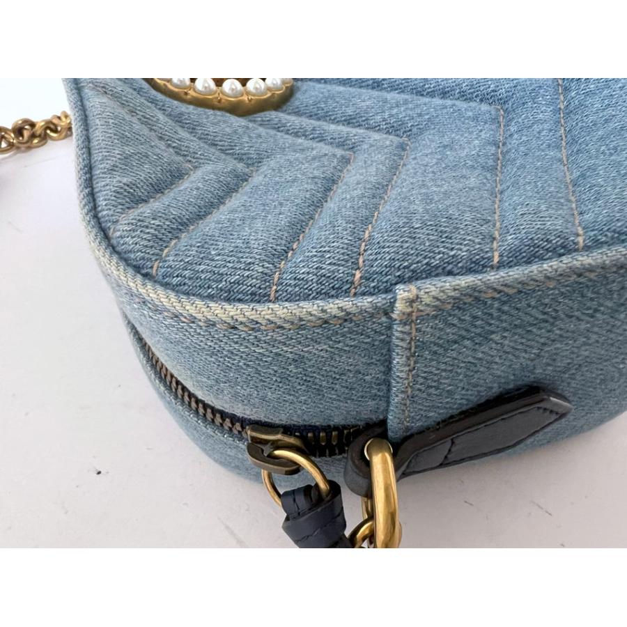 GGキャンバス GUCCI グッチ スモール チェーン ショルダーバッグ
