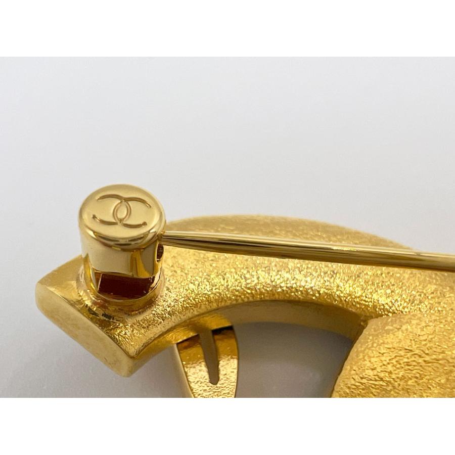 CHANEL シャネル ブローチ ピン CCマーク スター ラメ ゴールド金具 I24C 超美品_6