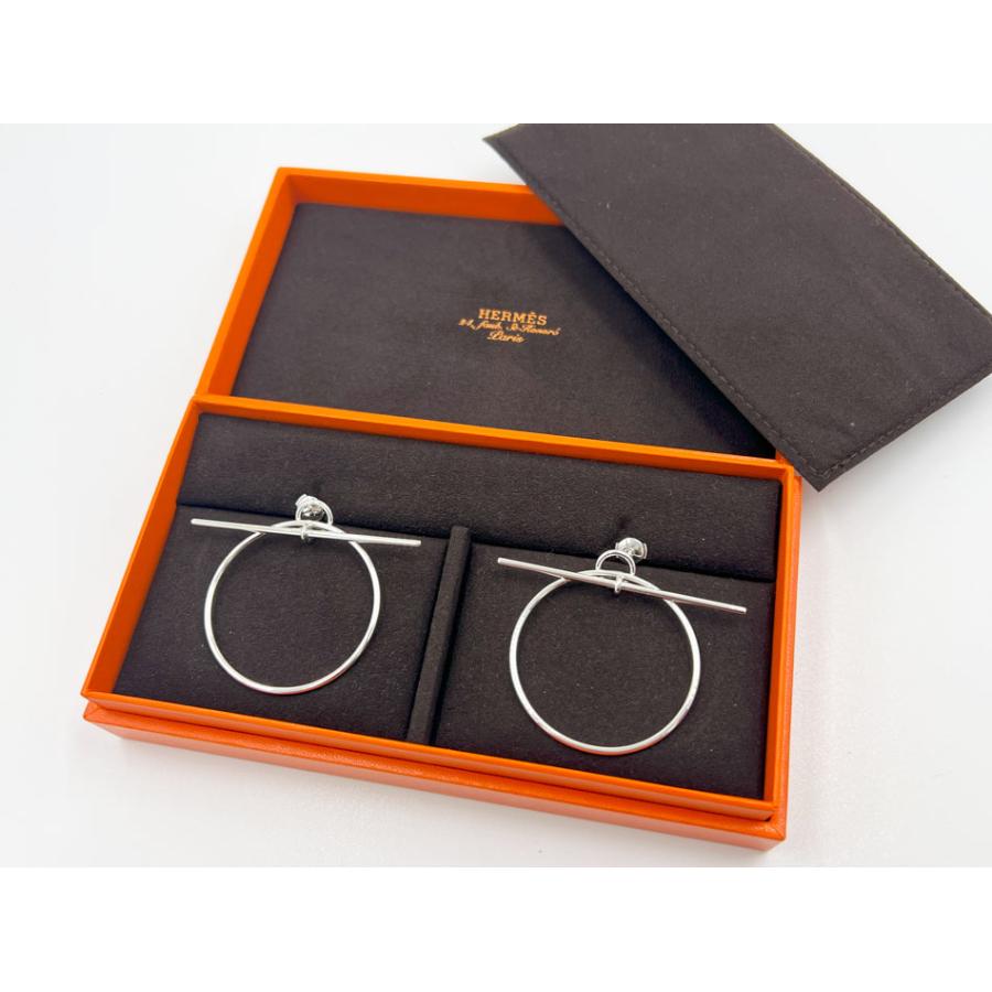 エルメス ループMM ミディアム ピアス H114504B Ag925 【公式通販】
