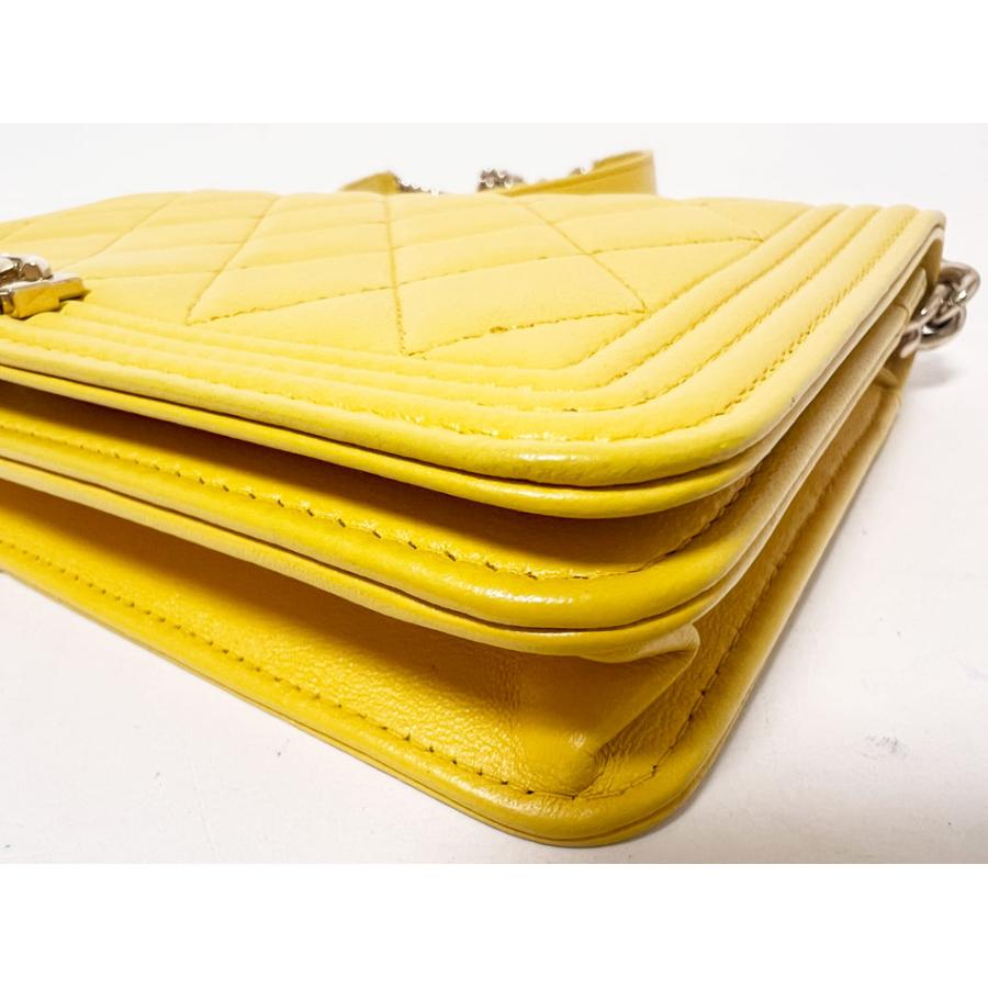 シャネル ボーイシャネル 長財布 ロングウォレット イエロー 黄色 ゴールド レザー 本革 キャビアスキン ココマーク マトラッセ ラウンドファスナー CHANEL シャネル ボーイシャネル 長財布 ロングウォレット イエロー 黄色