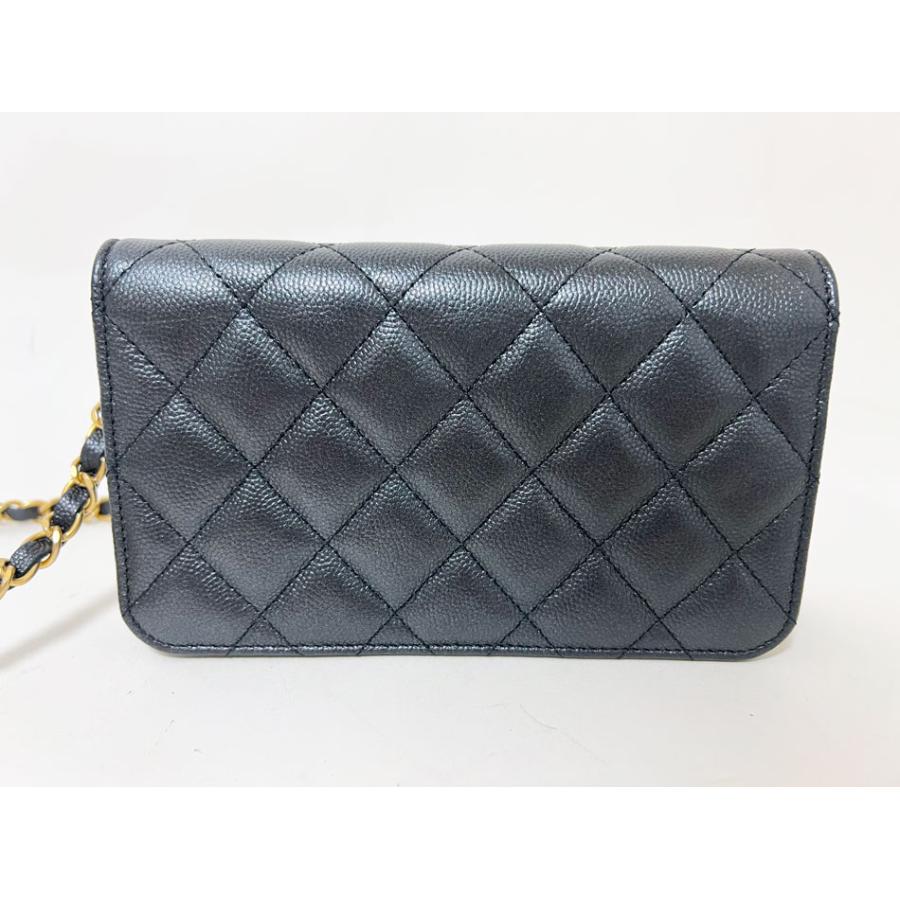 CHANEL シャネル マトラッセ クラッチバック キャビアスキン CHANEL（シャネル） マトラッセ クラシック チェーンウォレット