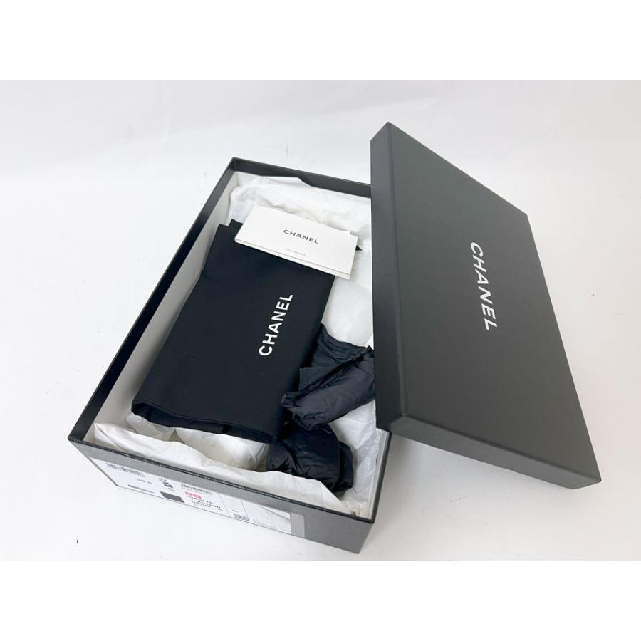 CHANEL シャネル レディース フラット シューズ 靴 Mary Janes メリージェーン ラムスキン ブラック サイズ:38.5 24A G45778 X01000 94305 CHANEL（シャネル） レディース フラット シューズ 靴 Mary Janes