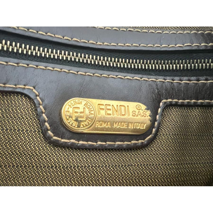 FENDI（フェンディ） トートバッグ ズッカ柄 キャンバス レザー