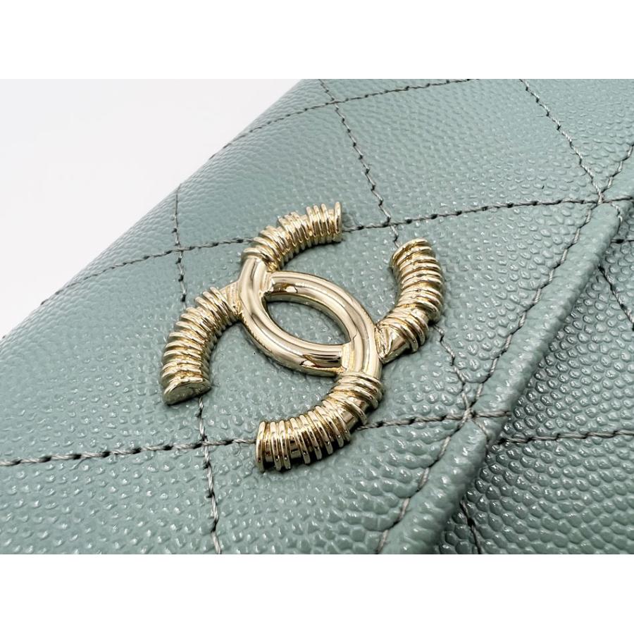 【美品☆】CHANEL 長財布 キャビアスキン シンプリーCC / グリーン 楽天市場】シャネル☆ラウンドファスナー 長財布 キャビアスキン 緑