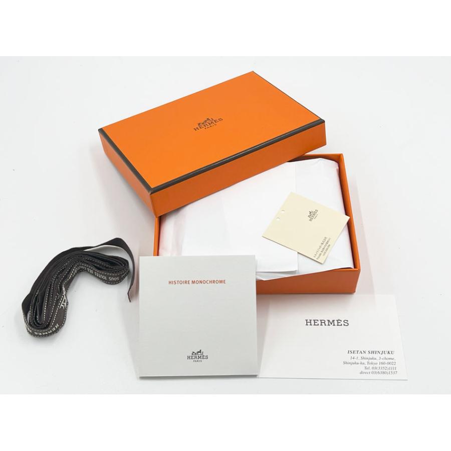 【極美品 送料込み】エルメス トゥカン 陶板画セット プラーク Bearn HERMES エルメス ベアン コンパクト 2つ折り 財布 モノクローム