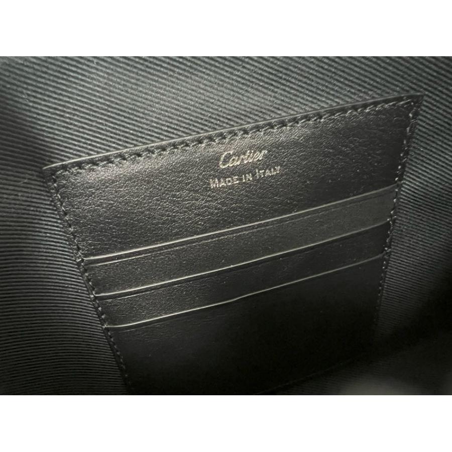 Cartier（カルティエ） マスト ドゥ ポーチ SM グレー カーフスキン