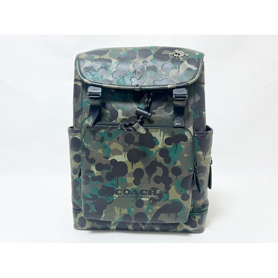COACH（コーチ） リーグ フラップ バックパック ウィズ カモプリント
