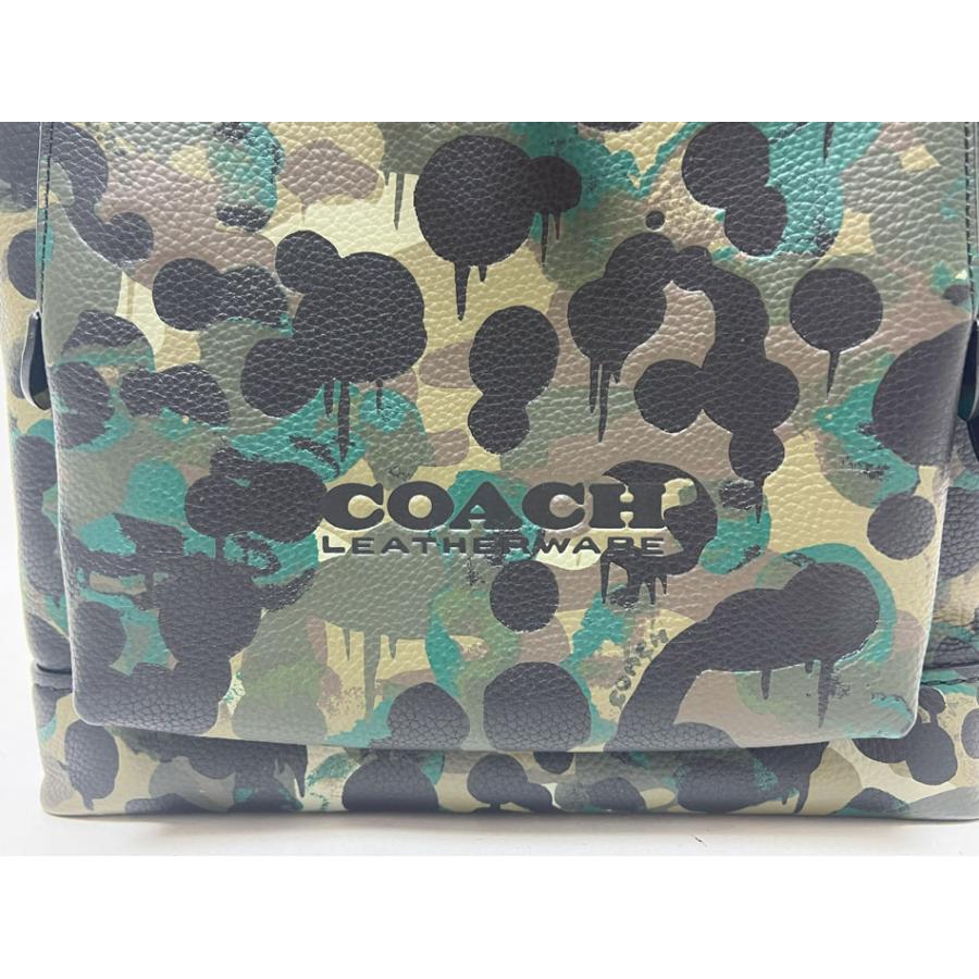 COACH（コーチ） リーグ フラップ バックパック ウィズ カモプリント