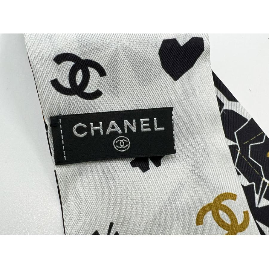 CHANEL（シャネル） ヘアバンド ツイリー スカーフ リボン バンドー