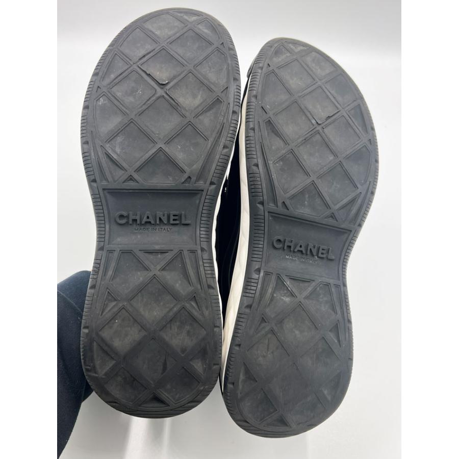 美品 CHANEL ラムスキン エスパドリーユ 39 黒 スニーカー シャネル 美品 CHANEL ラムスキン エスパドリーユ 39 黒 スニーカー シャネル