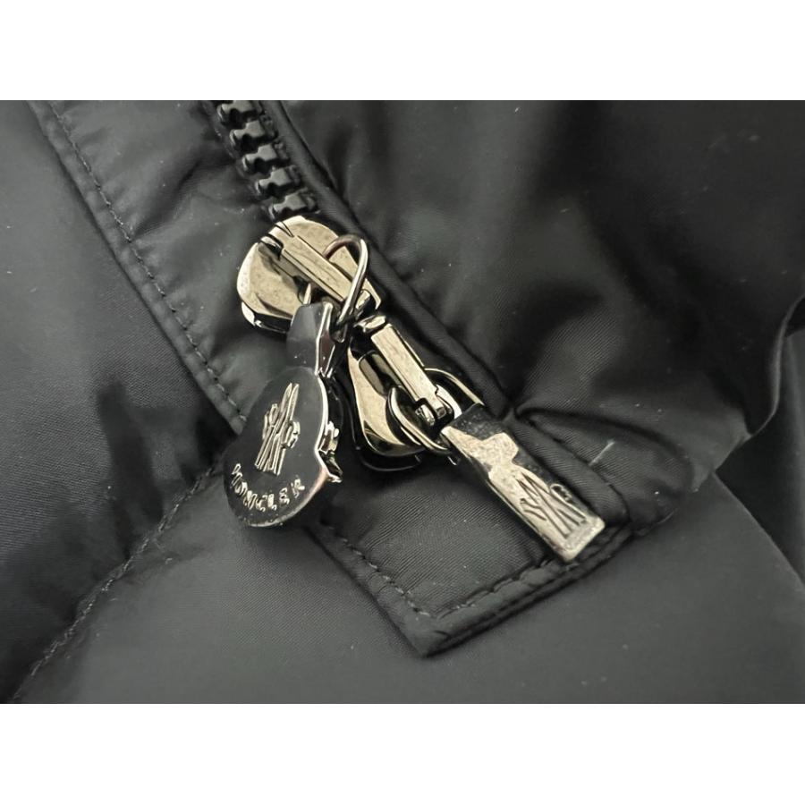 MONCLER モンクレール ABELLE GIUBBOTTO ダウンジャケット ファー フード キッズサイズ ブラック ナイロン 10 anni 140cm 美品_6