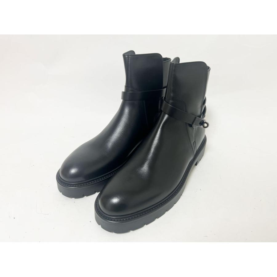 HERMES（エルメス） メンズ ショートブーツ ジェフ 靴 ケリーモチーフ