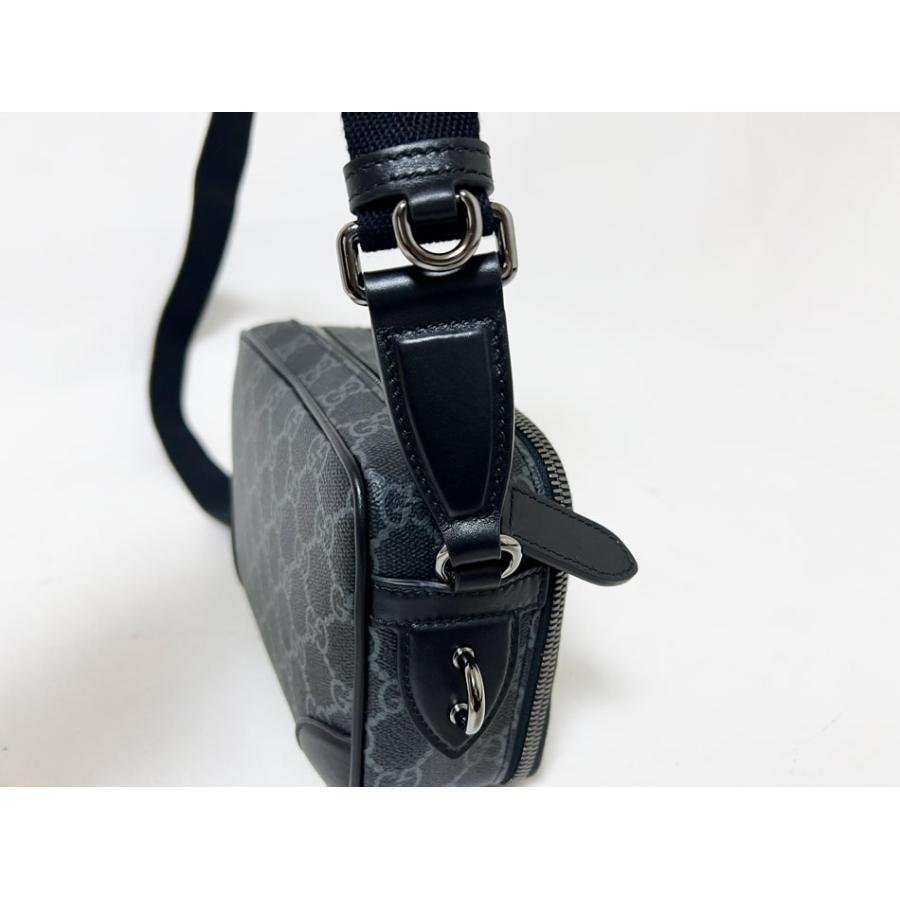 GGキャンバス GUCCI グッチ GGエムブレム スーパーミニバッグ クロス