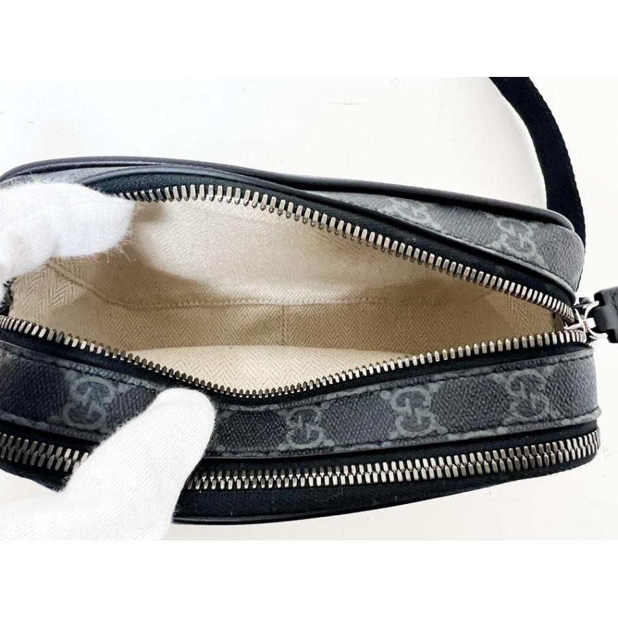 GGキャンバス GUCCI グッチ GGエムブレム スーパーミニバッグ クロス