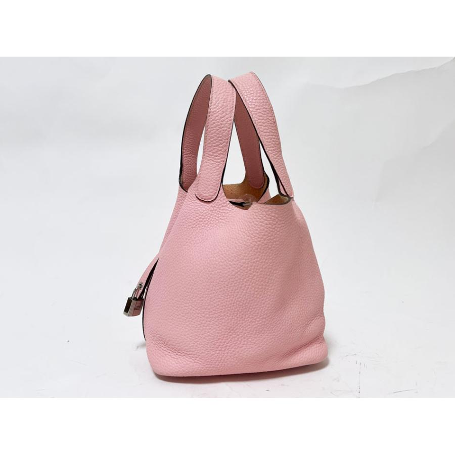 HERMES エルメス ピコタンロックPM ハンドバッグ トートバッグトリヨンクレマンス  ローズサクラ シルバー金具 U刻印 | ピコタン | 01