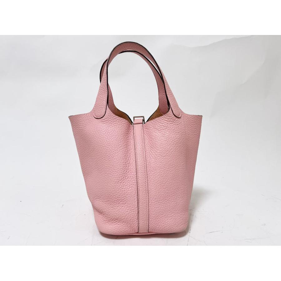 HERMES エルメス ピコタンロックPM ハンドバッグ トートバッグトリヨンクレマンス  ローズサクラ シルバー金具 U刻印 | ピコタン | 02