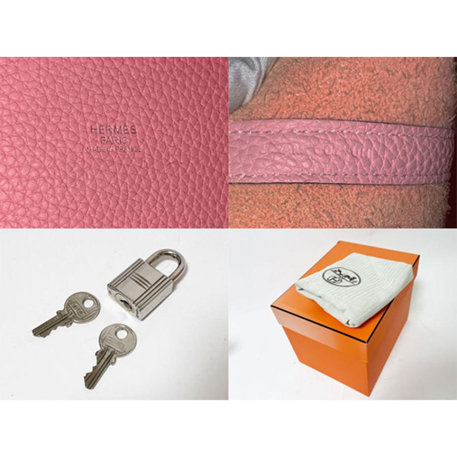 HERMES エルメス ピコタンロックPM ハンドバッグ トートバッグトリヨンクレマンス  ローズサクラ シルバー金具 U刻印 | ピコタン | 09